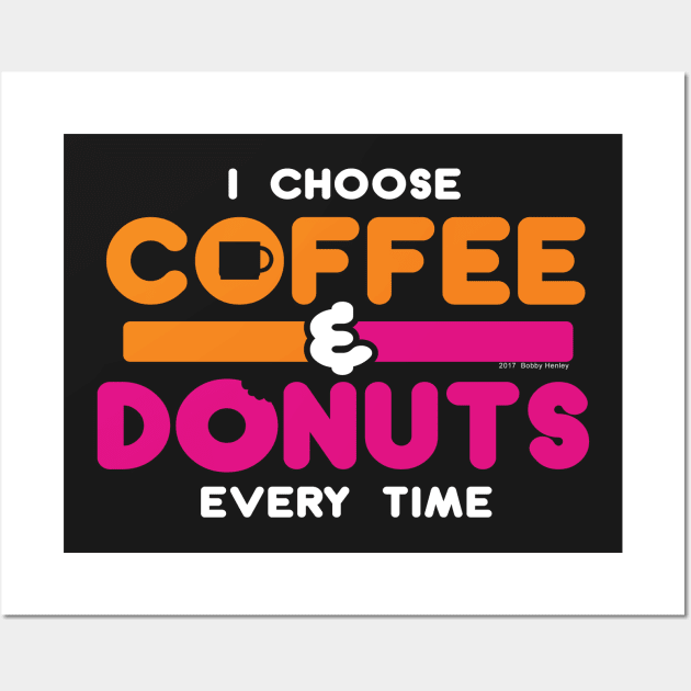 Coffee & Donuts Wall Art by Illustratorator